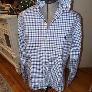 Ralph Lauren Blue Label Plaid Button-Down Shirt
